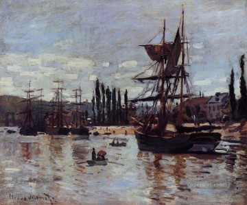  barco - Barcos en Rouen Claude Monet